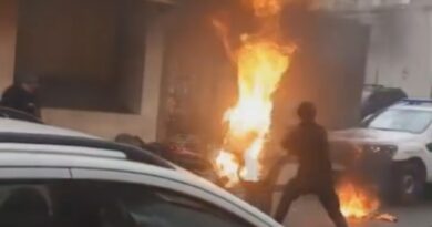 Pergamino: Un hombre se prendió fuego en la puerta de la Fiscalía
